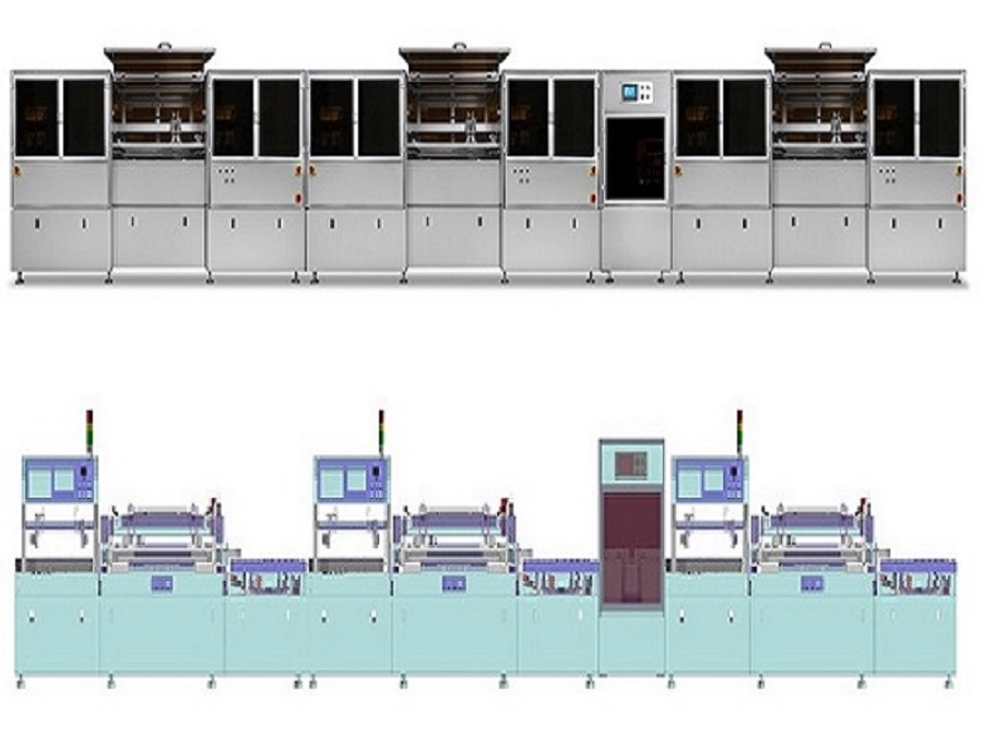 CCD PCB Screen Printing Machin 3 Machine Production Line
